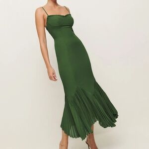 BRAND NEW Reformation Aiko Dress Green - Size 2
